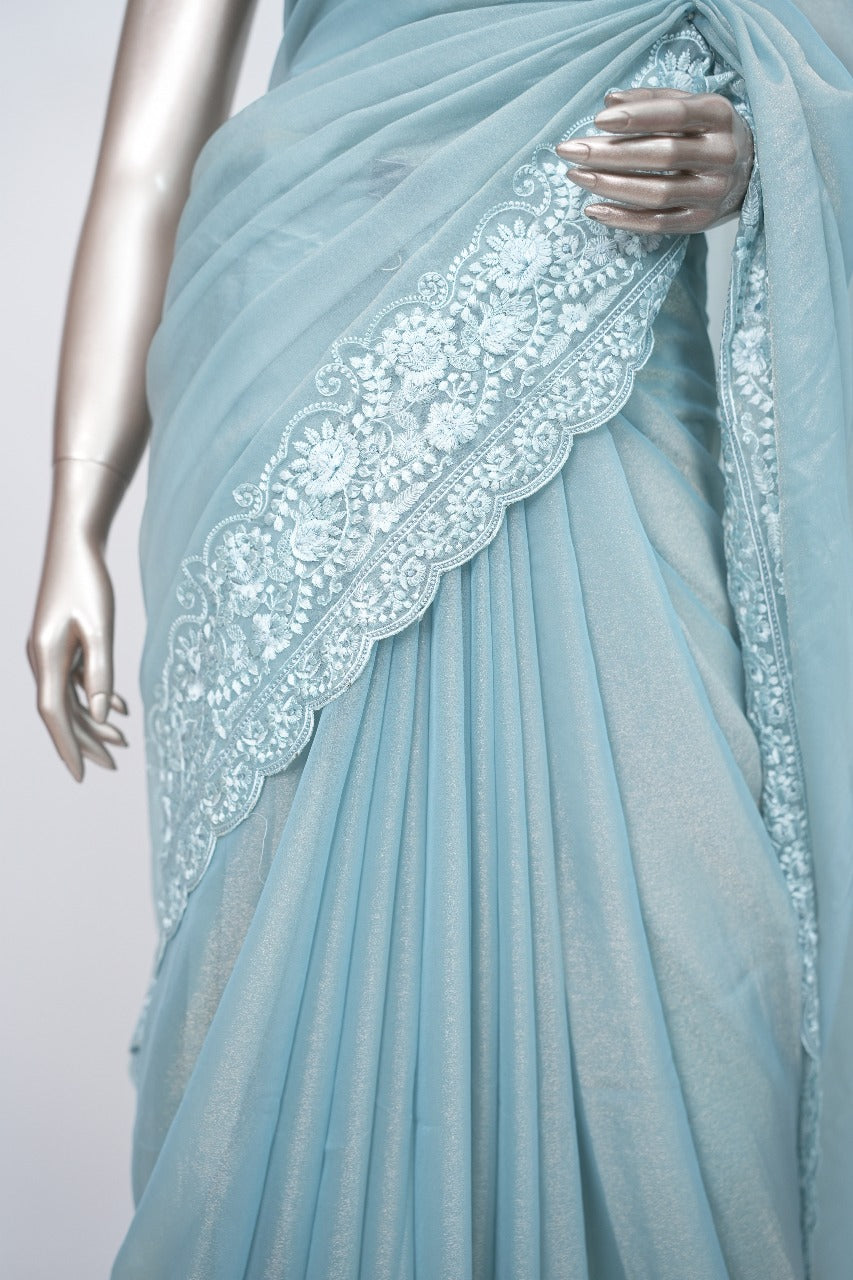 Shimmer Organza Saree  TSA3329