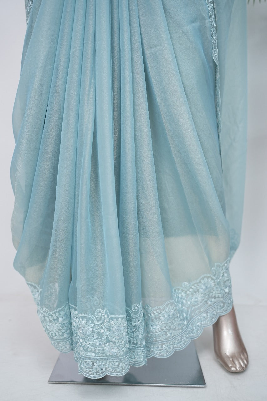 Shimmer Organza Saree  TSA3329