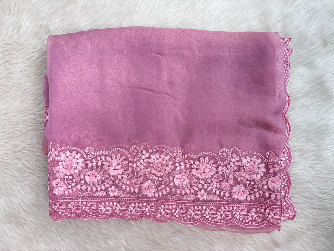 Shimmer Organza Saree  TSA3329
