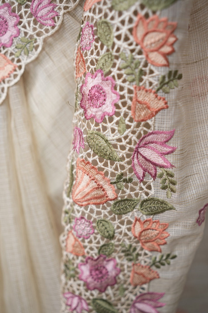 Cut Work Saree TSA3336