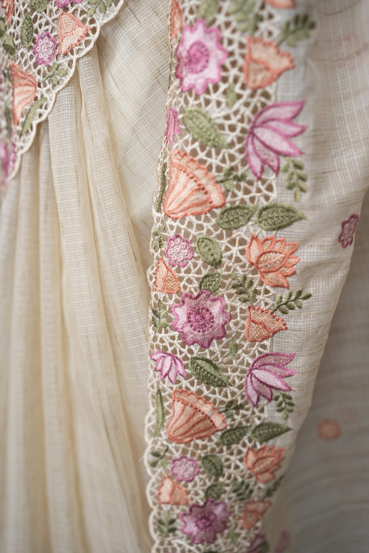 Cut Work Saree TSA3336