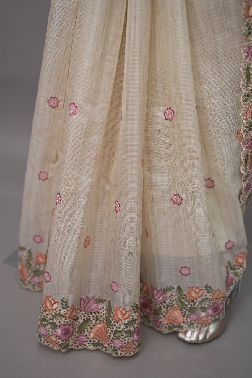 Cut Work Saree TSA3336