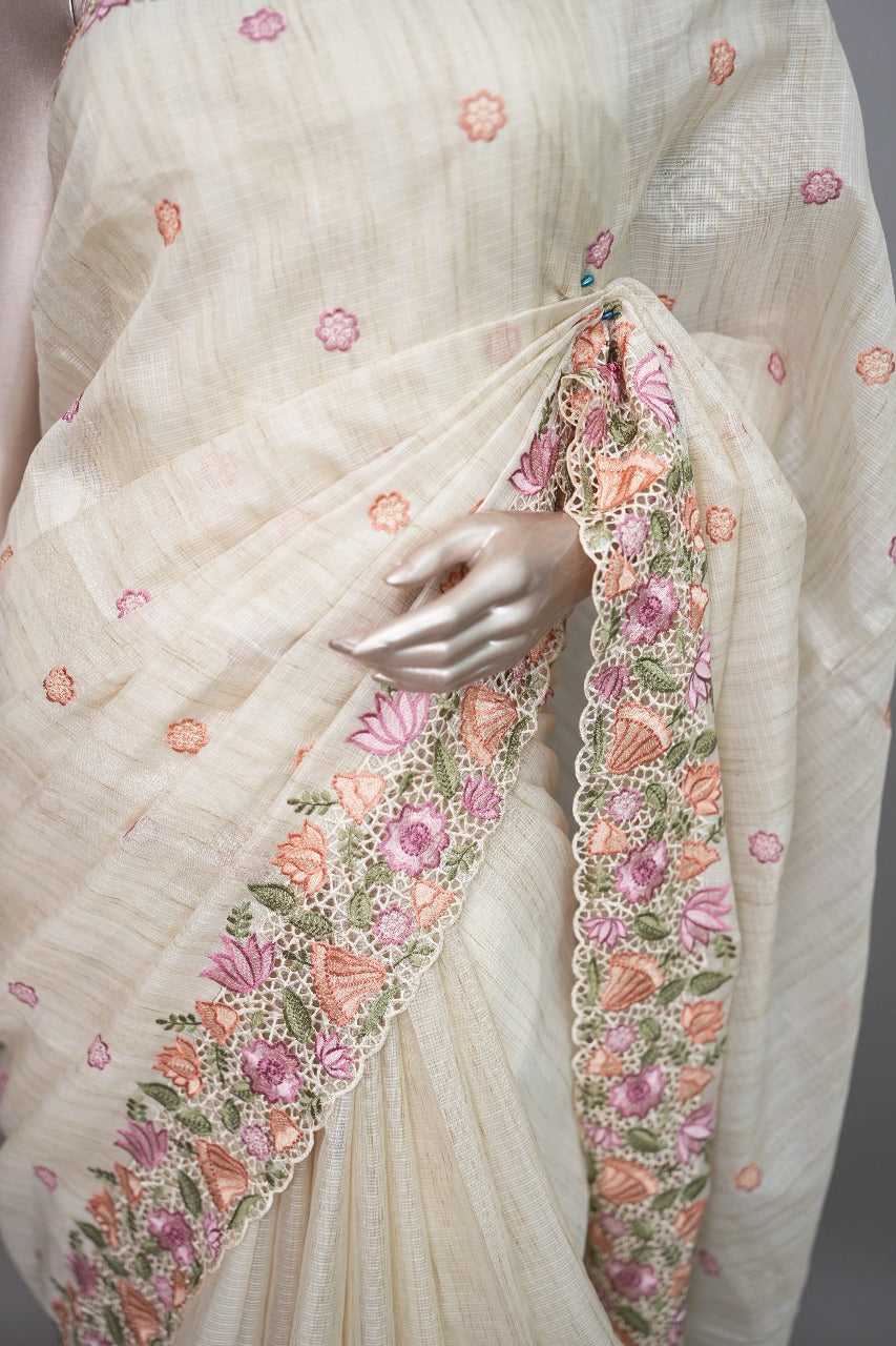 Cut Work Saree TSA3336