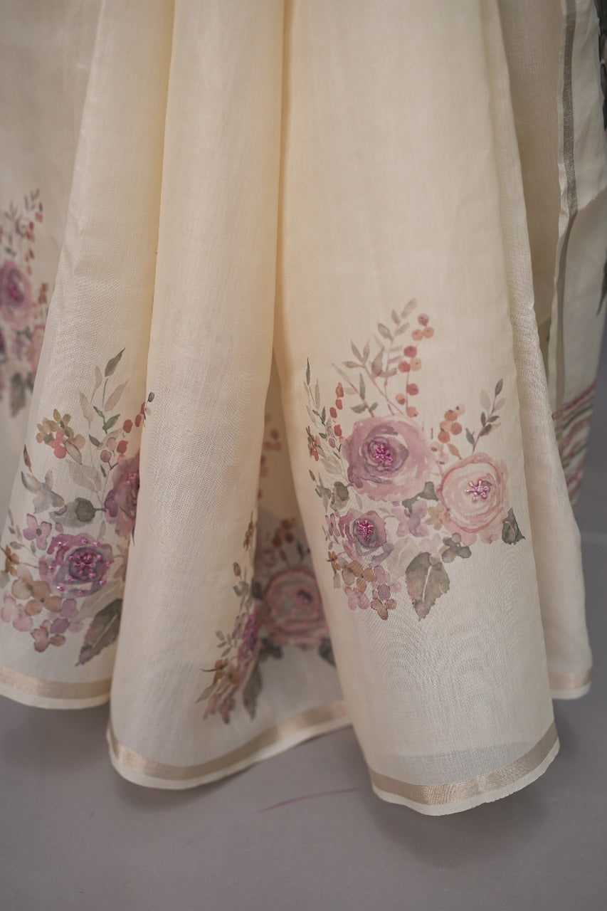 Chanderi Saree TSA3342