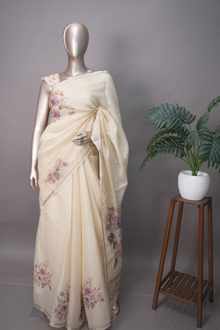 Chanderi Saree TSA3342
