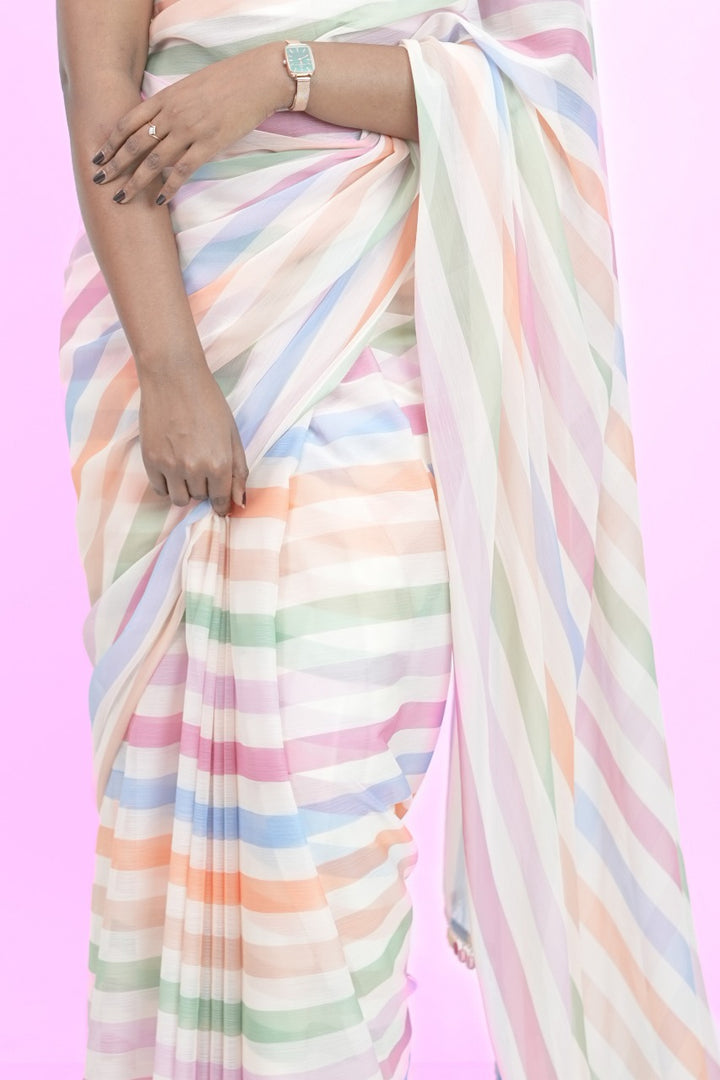 Stripe Saree TSA388