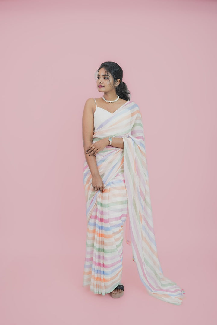 Stripe Saree TSA388