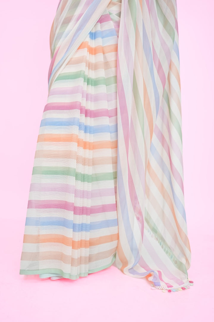 Stripe Saree TSA388