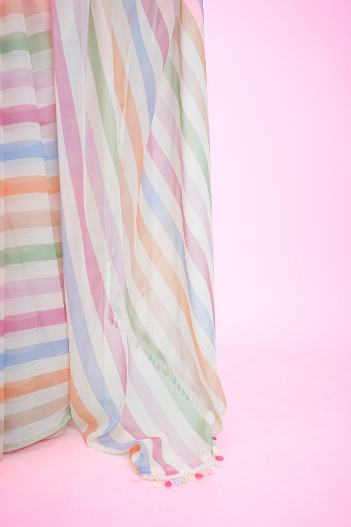 Stripe Saree TSA388
