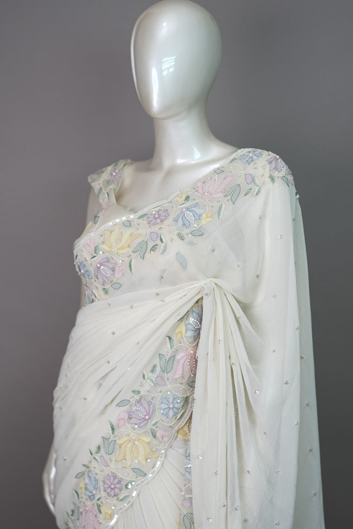 Pure Chinnon Saree TSA3381