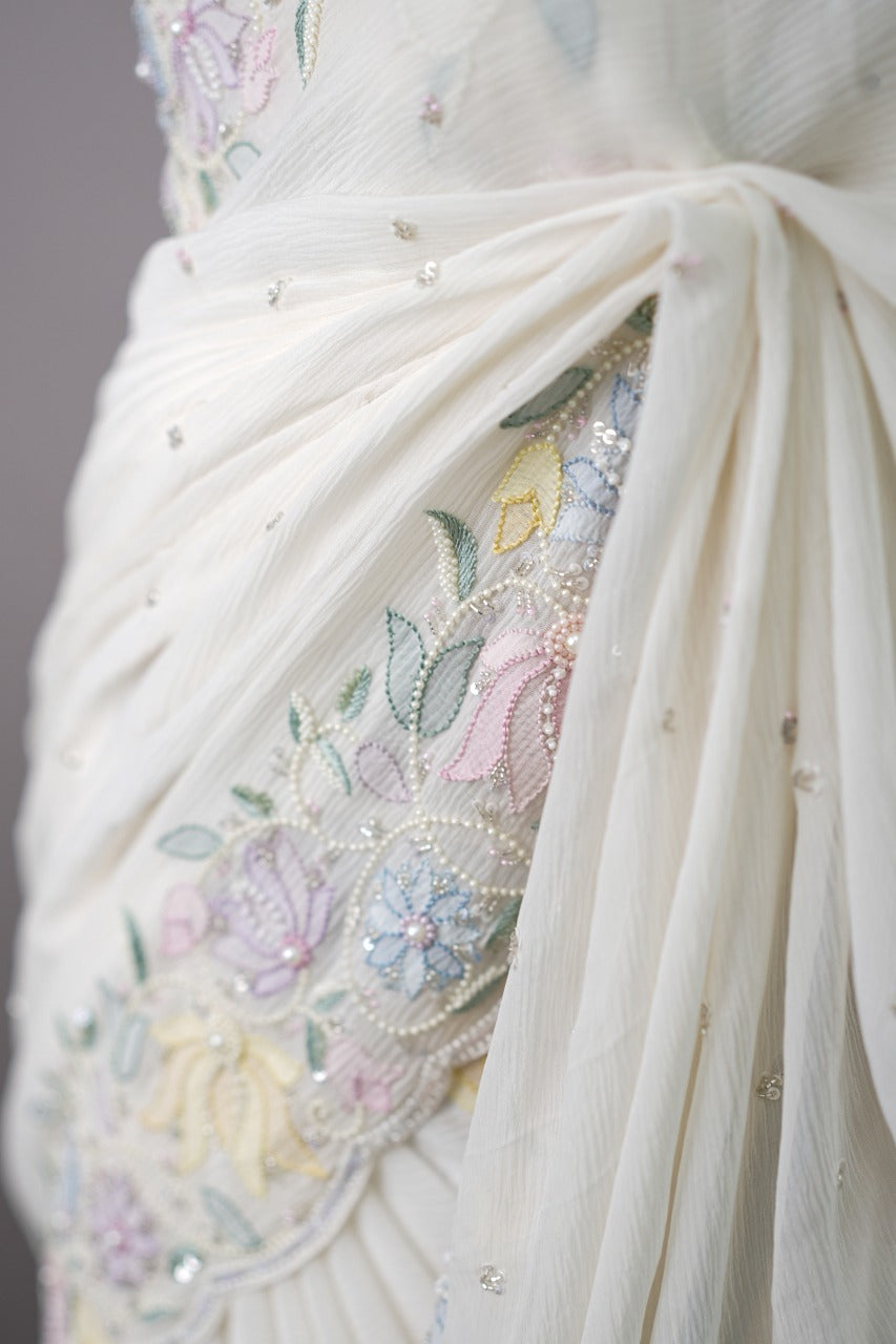 Pure Chinnon Saree TSA3381