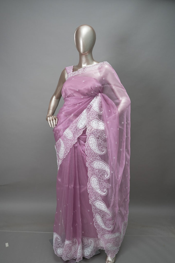 Glass Organza Saree TSA3417