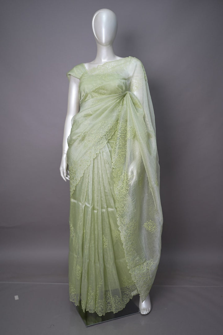 Crushed Organza Saree TSA3420