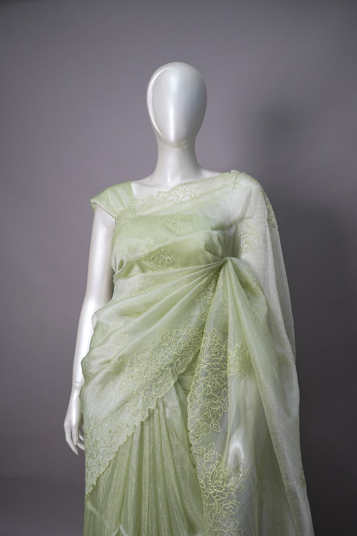 Crushed Organza Saree TSA3420