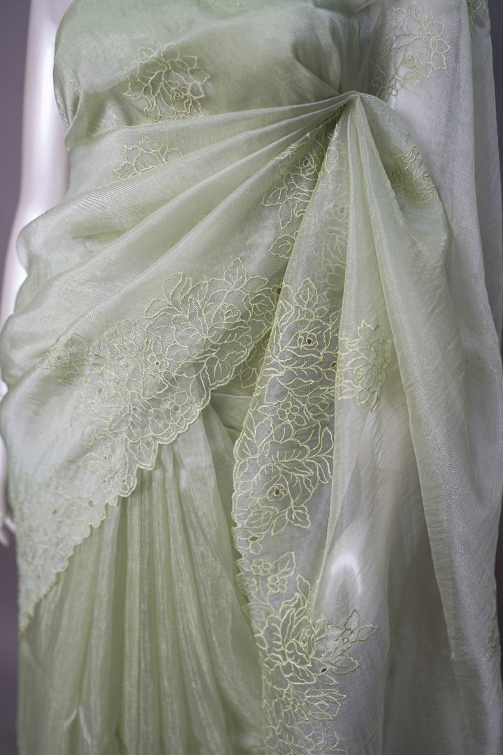 Crushed Organza Saree TSA3420