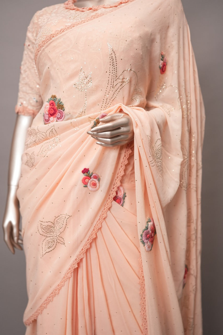 Georgette Saree TSA3428