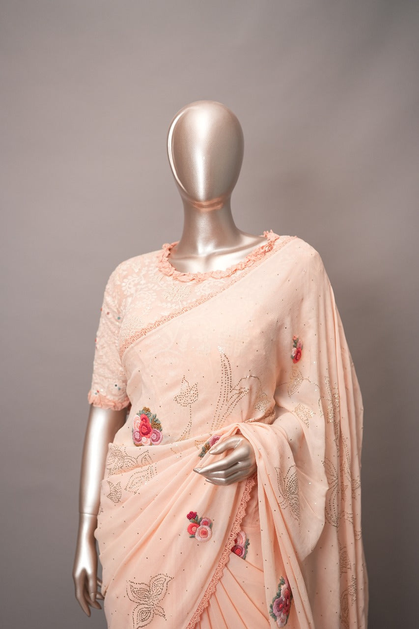 Georgette Saree TSA3428