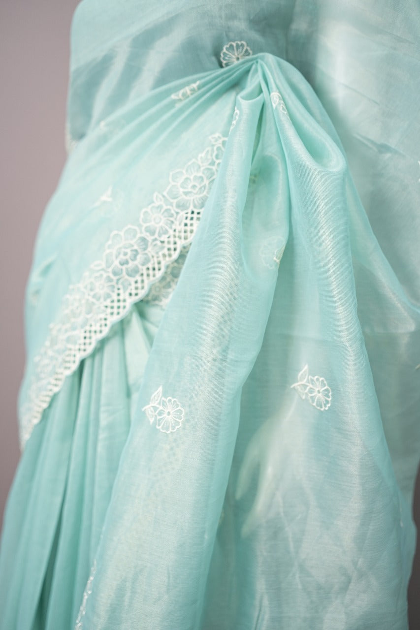 Nylon Organza Saree TSA3442