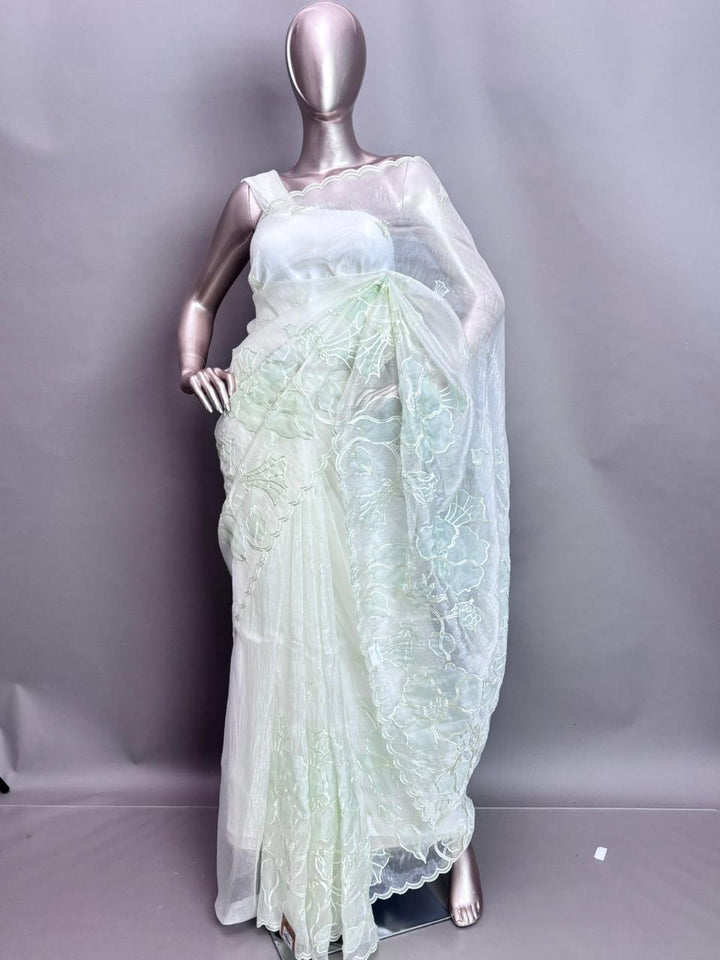 Applique Organza Sarees TSA3466