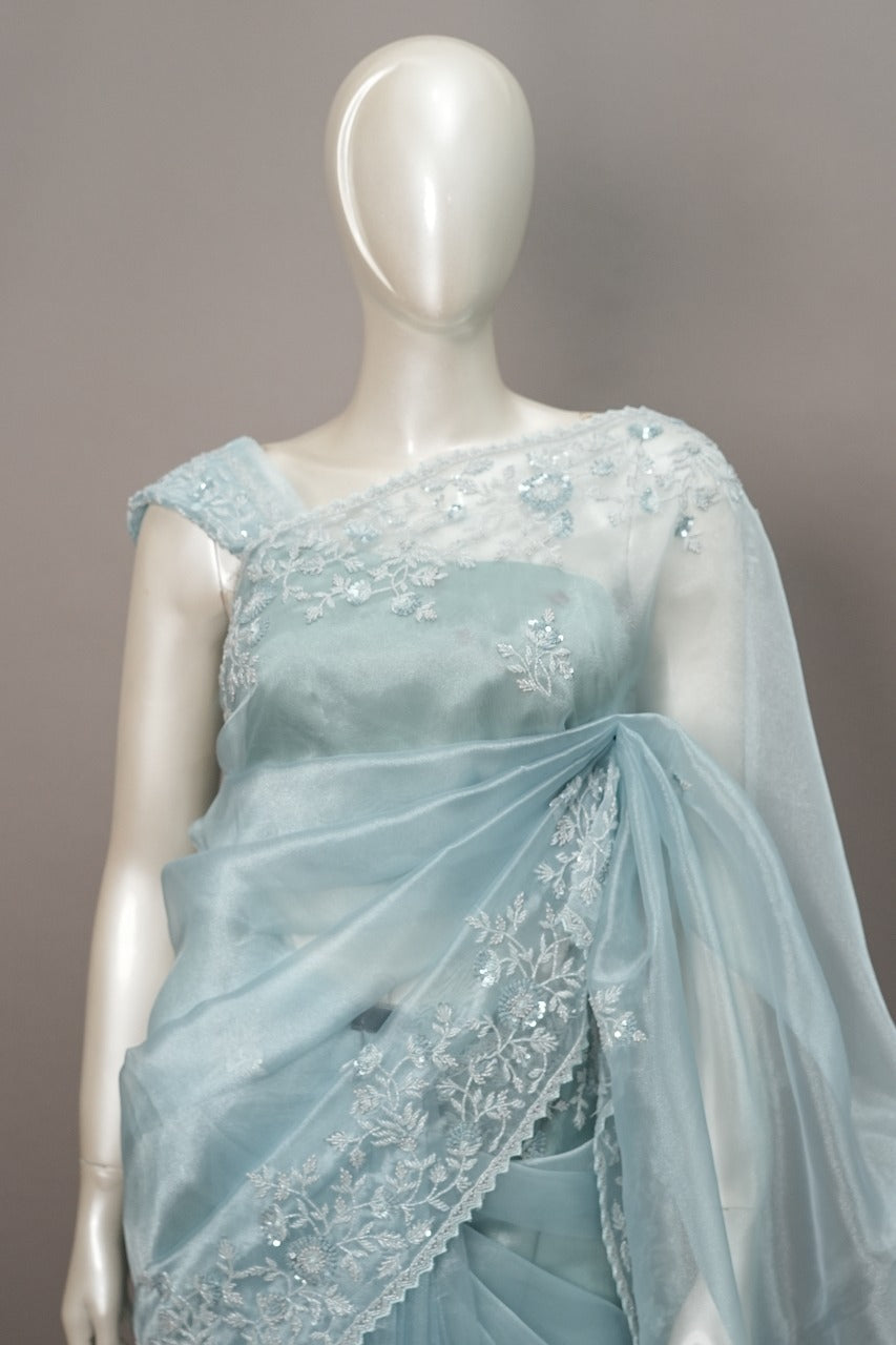 Tissue Organza Saree TSA3477