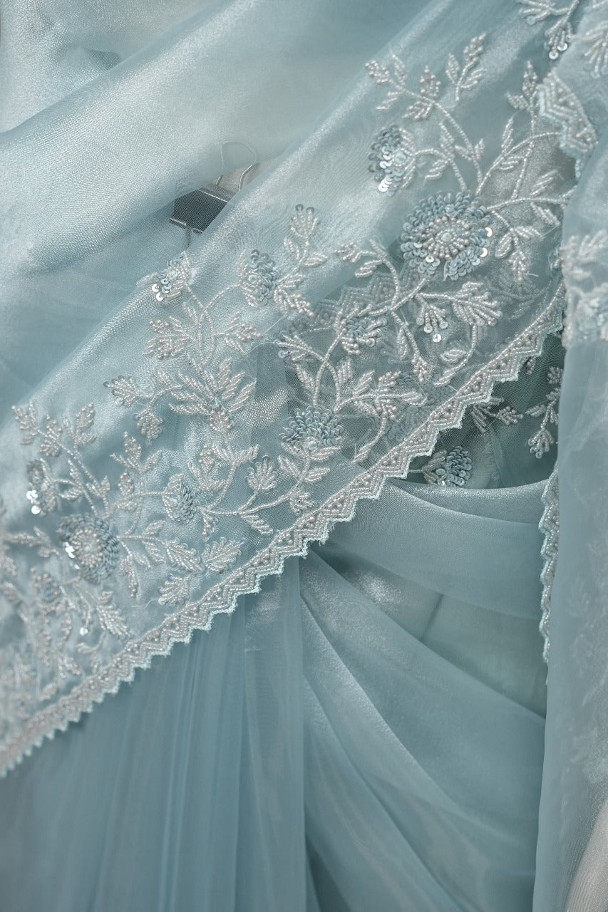 Tissue Organza Saree TSA3477