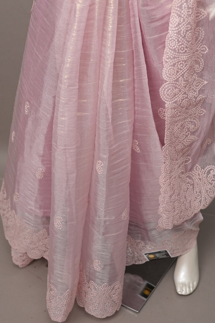 Crushed Organza Saree TSA3482