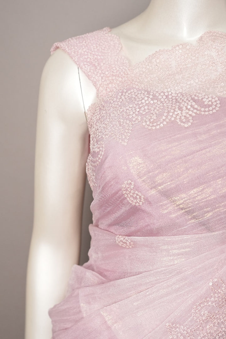 Crushed Organza Saree TSA3482