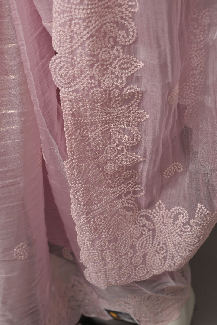 Crushed Organza Saree TSA3482