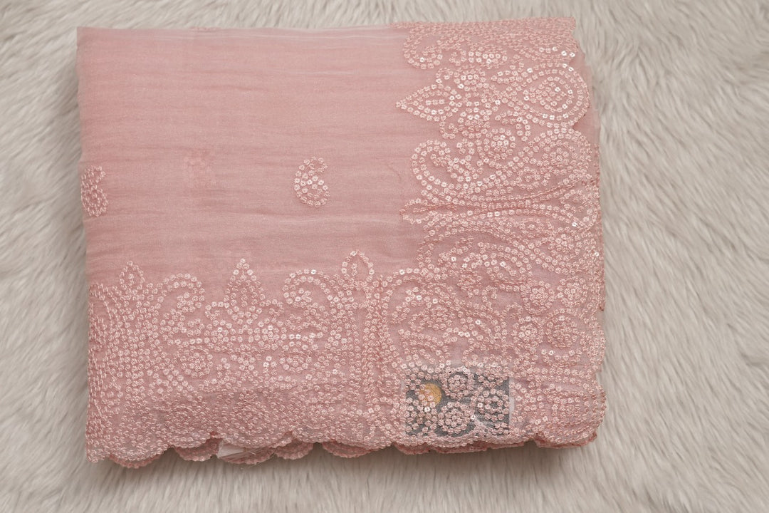 Crushed Organza Saree TSA3482