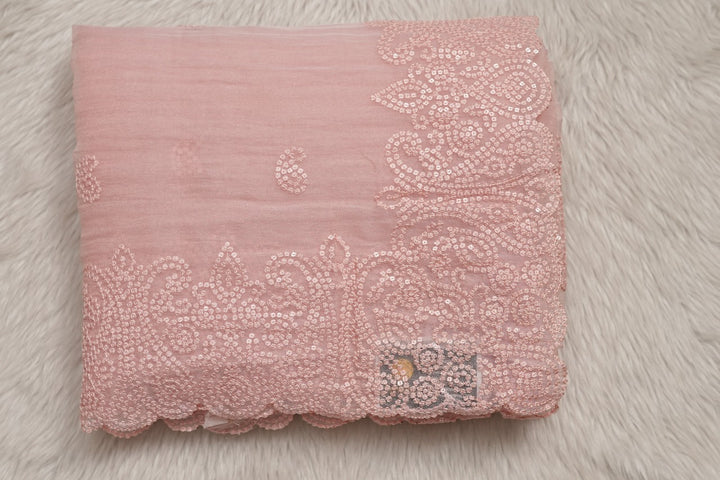 Crushed Organza Saree TSA3482