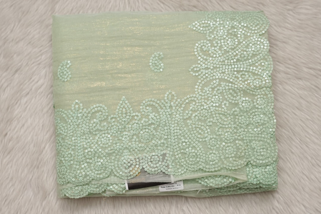 Crushed Organza Saree TSA3482