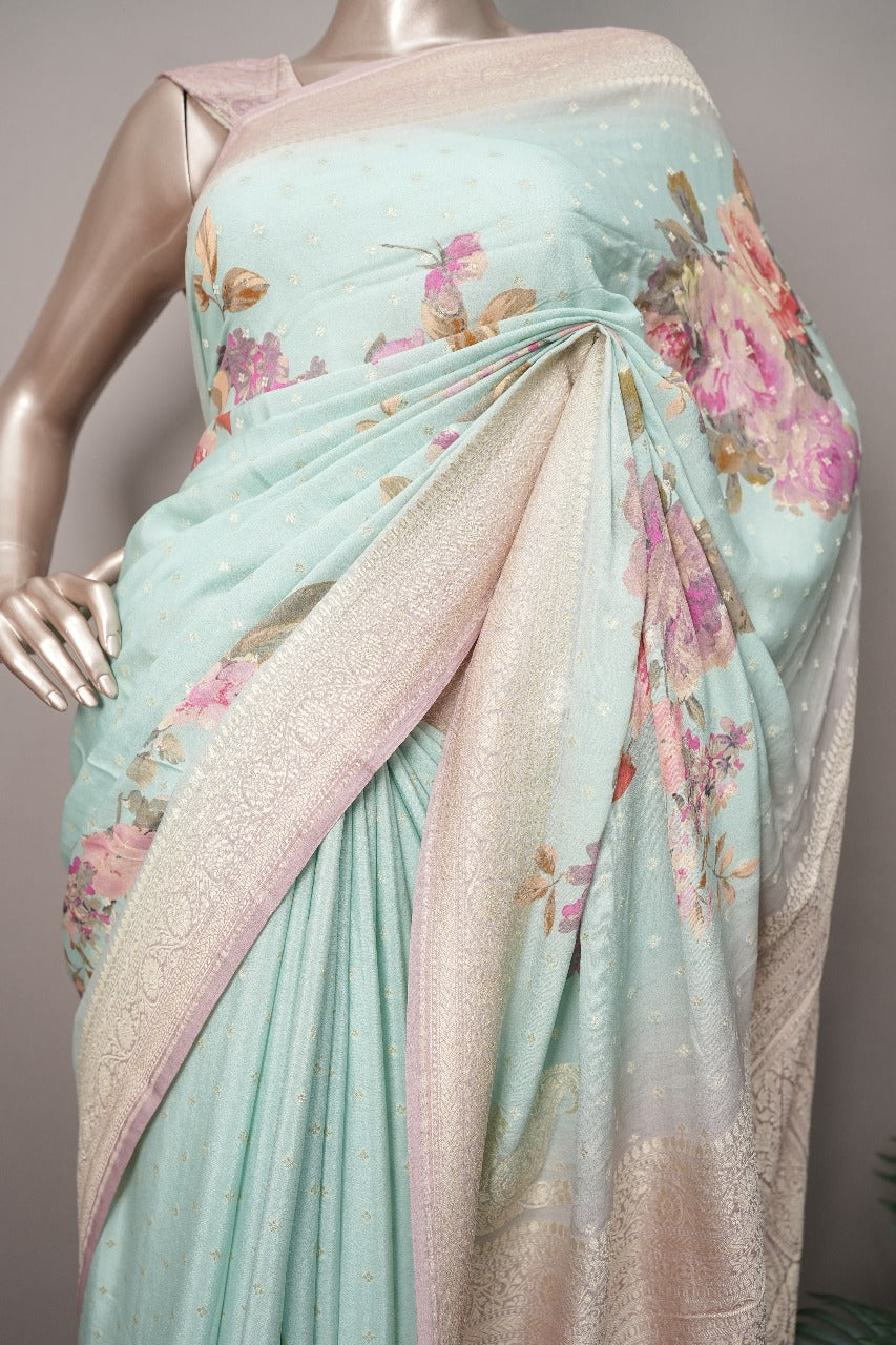 Crepe Silk Saree TSA3495