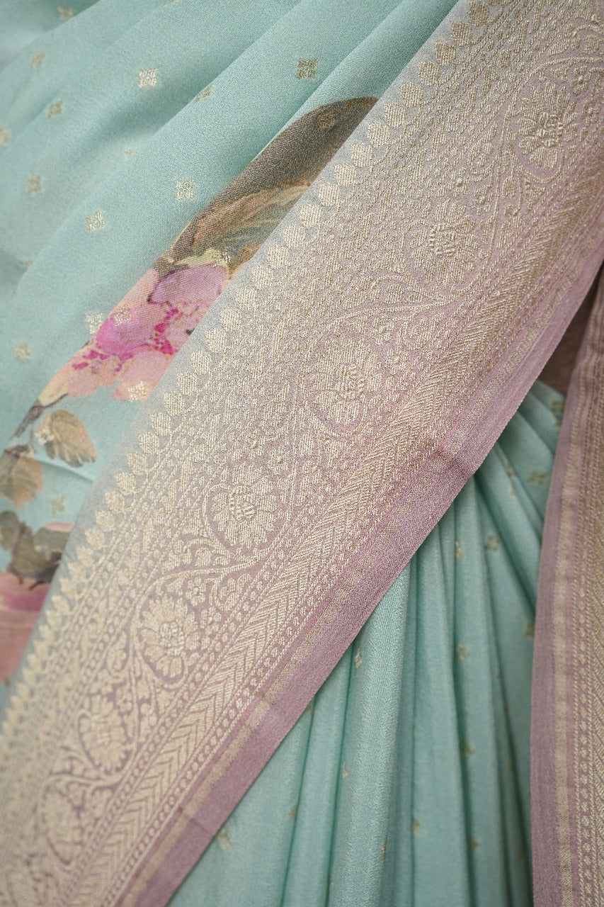 Crepe Silk Saree TSA3495
