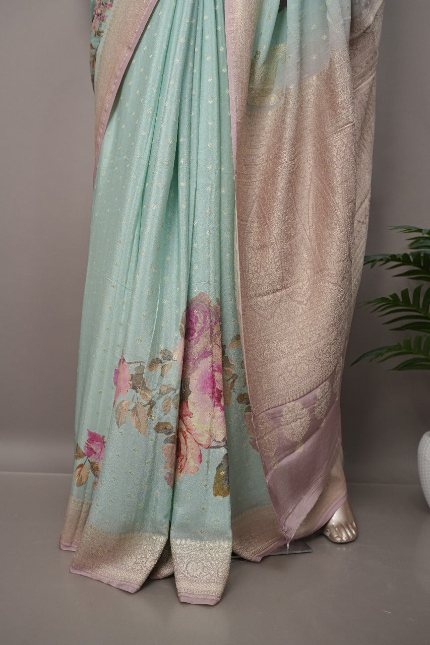 Crepe Silk Saree TSA3495