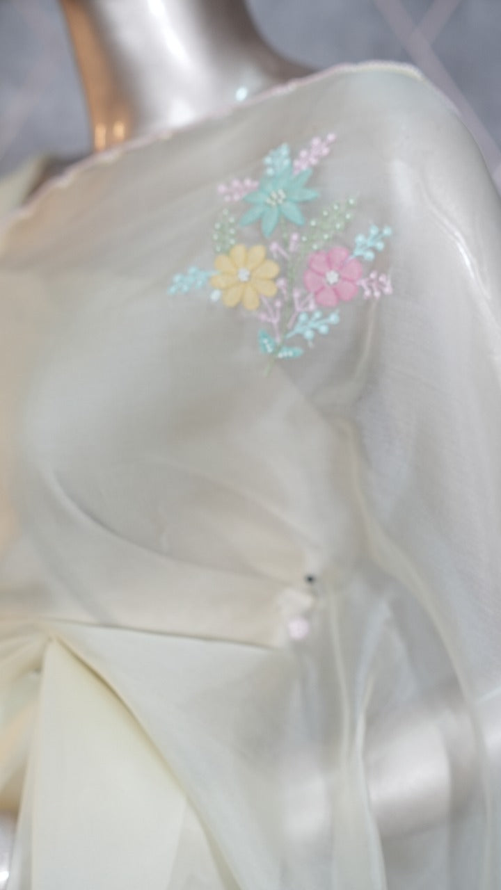 Organza Saree TSA3545