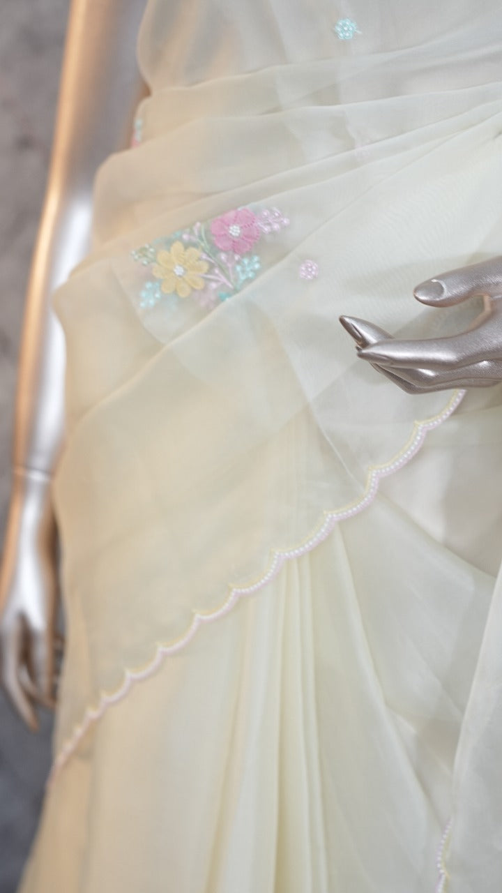 Organza Saree TSA3545