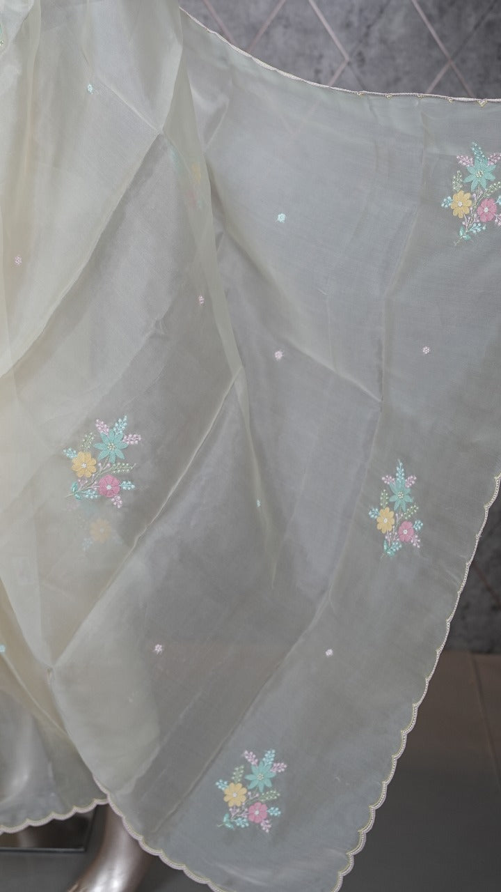 Organza Saree TSA3545