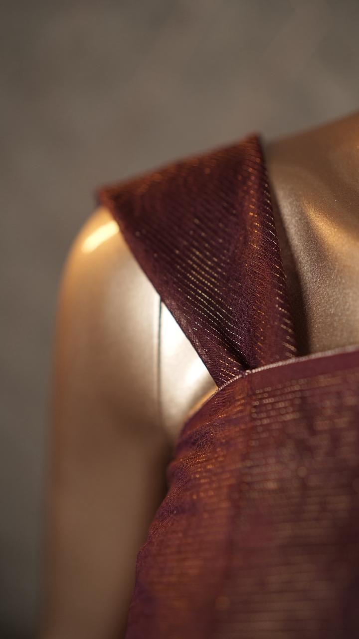 Linen Cotton Saree TSA3574