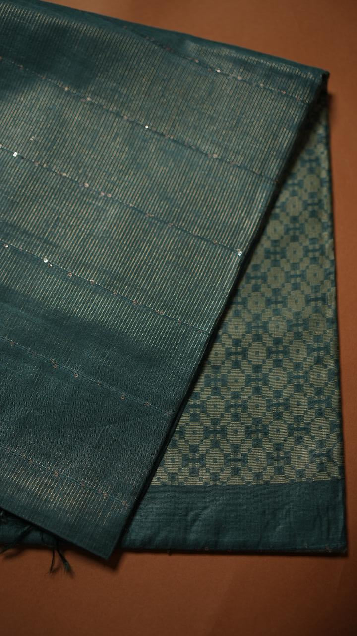 Linen Cotton Saree TSA3574