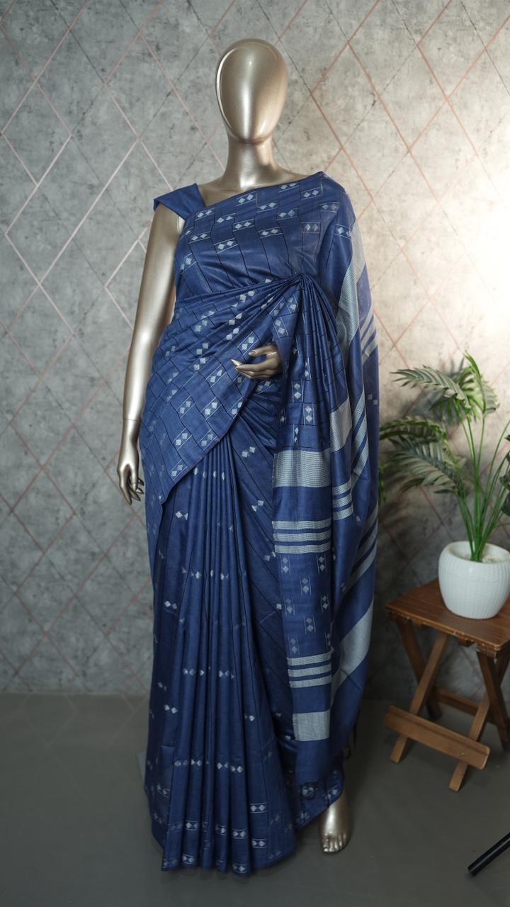 Linen Cotton Saree TSA3594