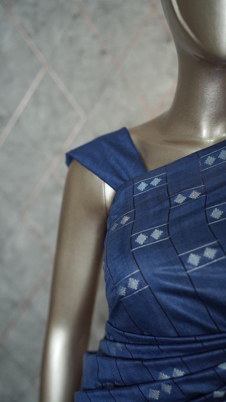 Linen Cotton Saree TSA3594