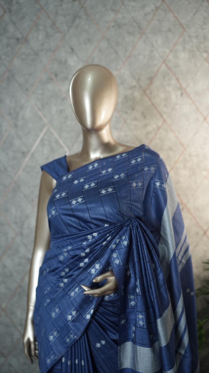 Linen Cotton Saree TSA3594