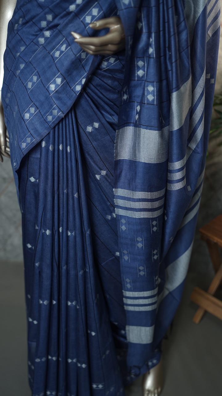 Linen Cotton Saree TSA3594