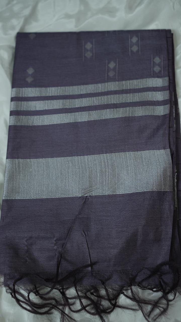 Linen Cotton Saree TSA3594