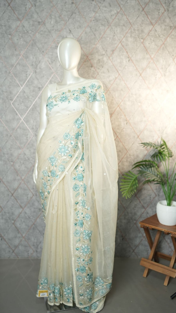 Organza Saree TSA3600