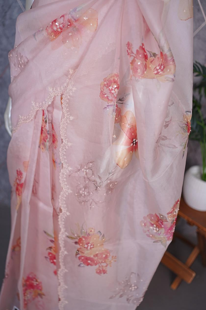 Organza Saree TSA3606