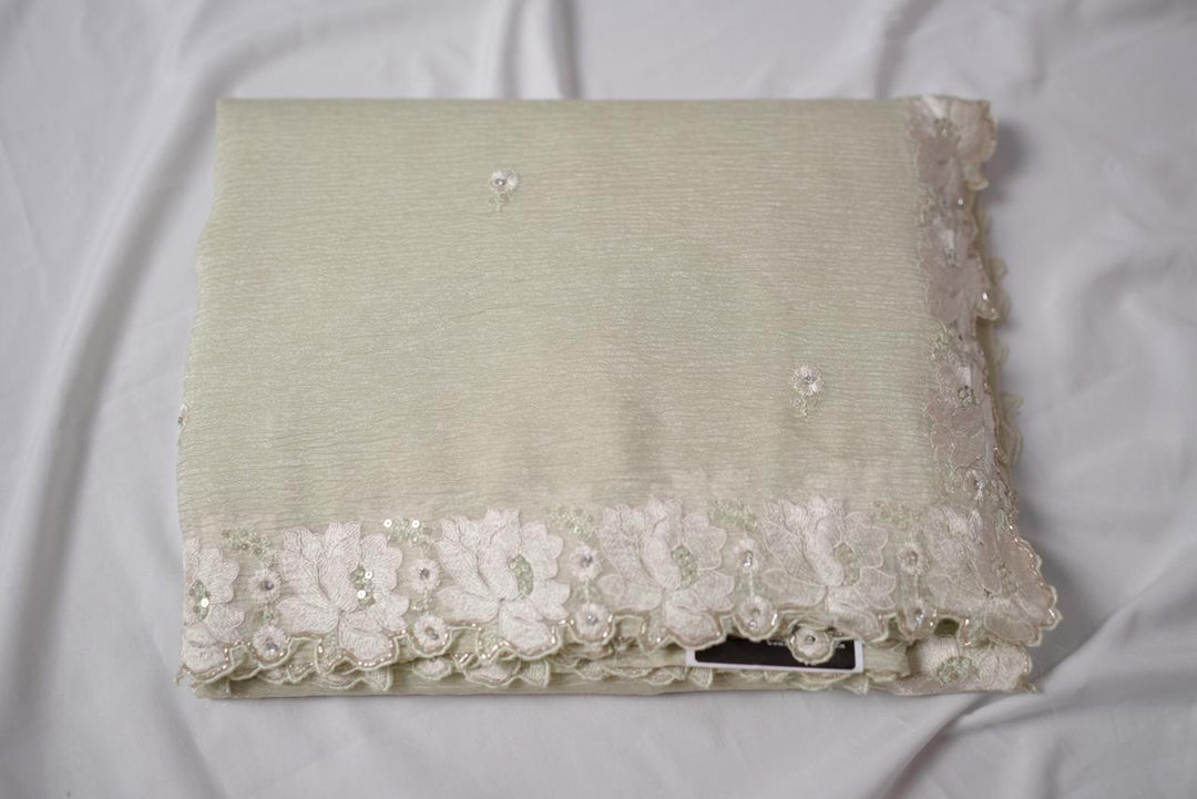 Crushed Organza Saree TSA3614