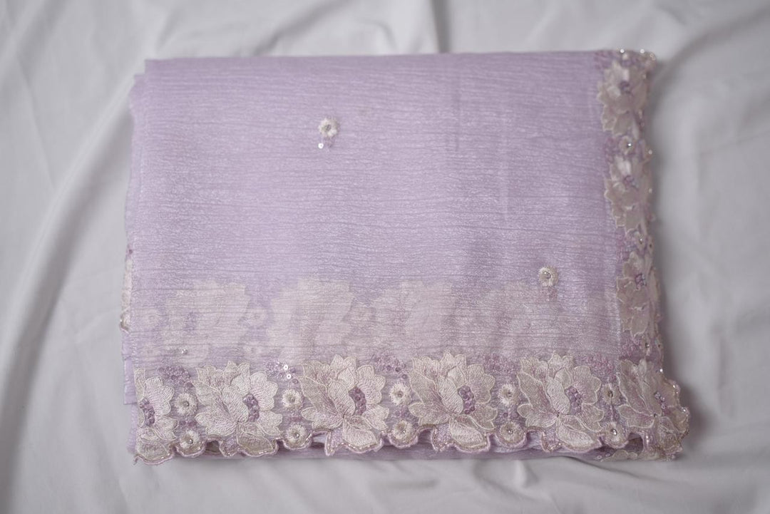 Crushed Organza Saree TSA3614