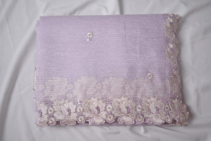 Crushed Organza Saree TSA3614