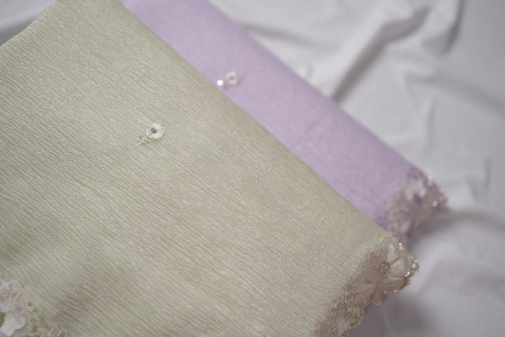 Crushed Organza Saree TSA3614